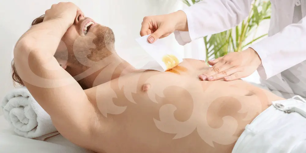 Mens chest wax in Dunfermline at Clarity House